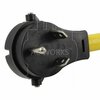 Ac Works 1.5FT RV 30A TT-30P Plug to SS2-50R RV/Marine 50A Detachable Inlet Connection TTM50-018